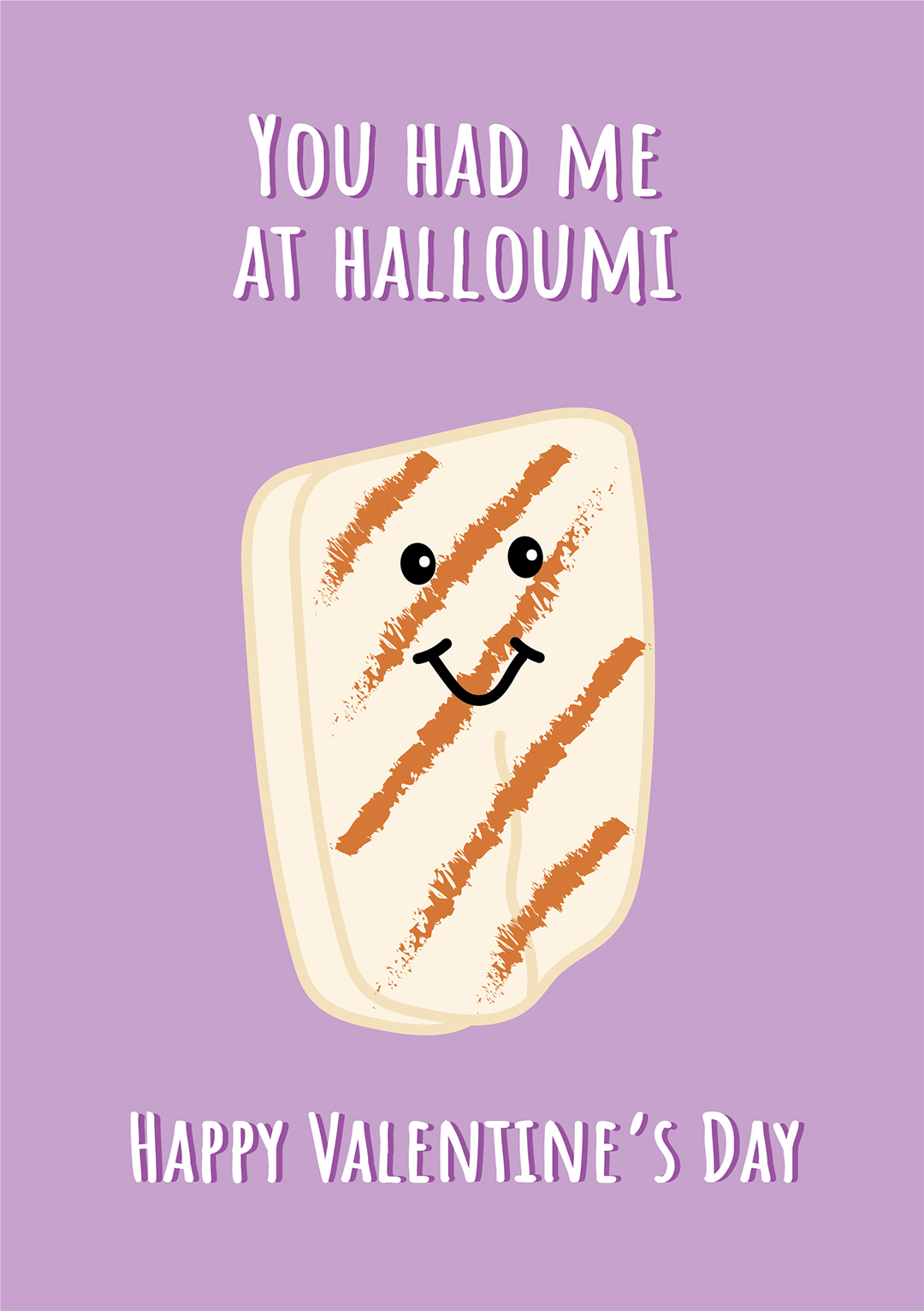 You Had Me At Halloumi - Valentine's Day Card