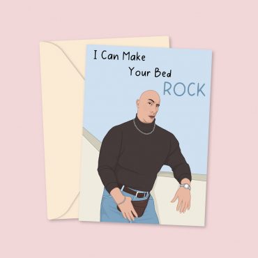 I Can Make Your Bed Rock - Funny Love Card