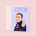 love you a littler valentines card