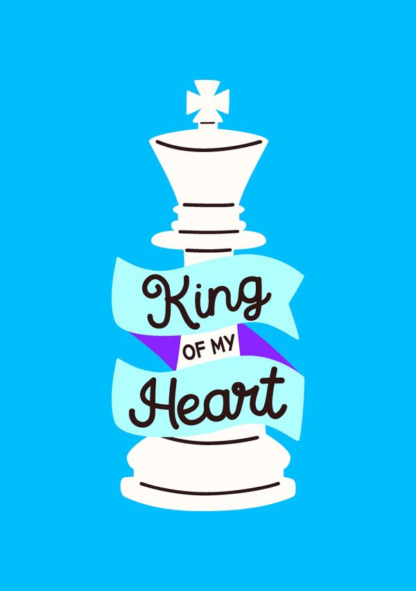 King of My Heart - Valentine's Card