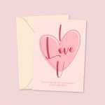 I Love U - Funny Letter Valentine's Day Card