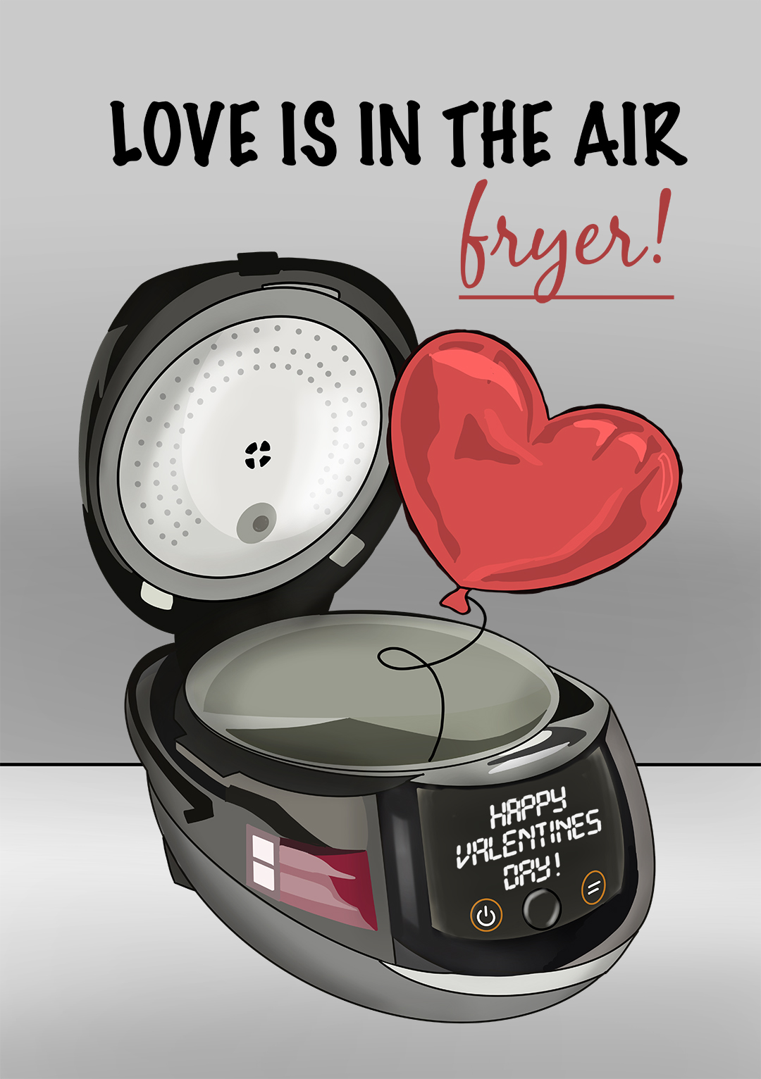 Love Is In The AIRfryer Valentine's Day Card