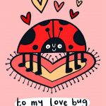 love bug valentine's card
