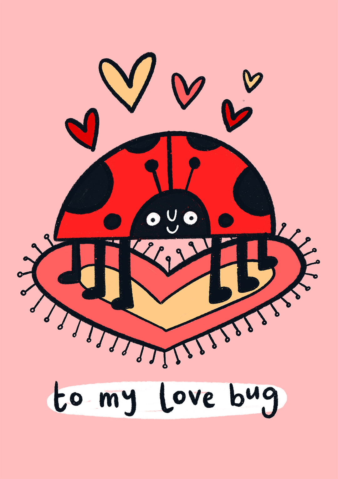 love bug valentine's card