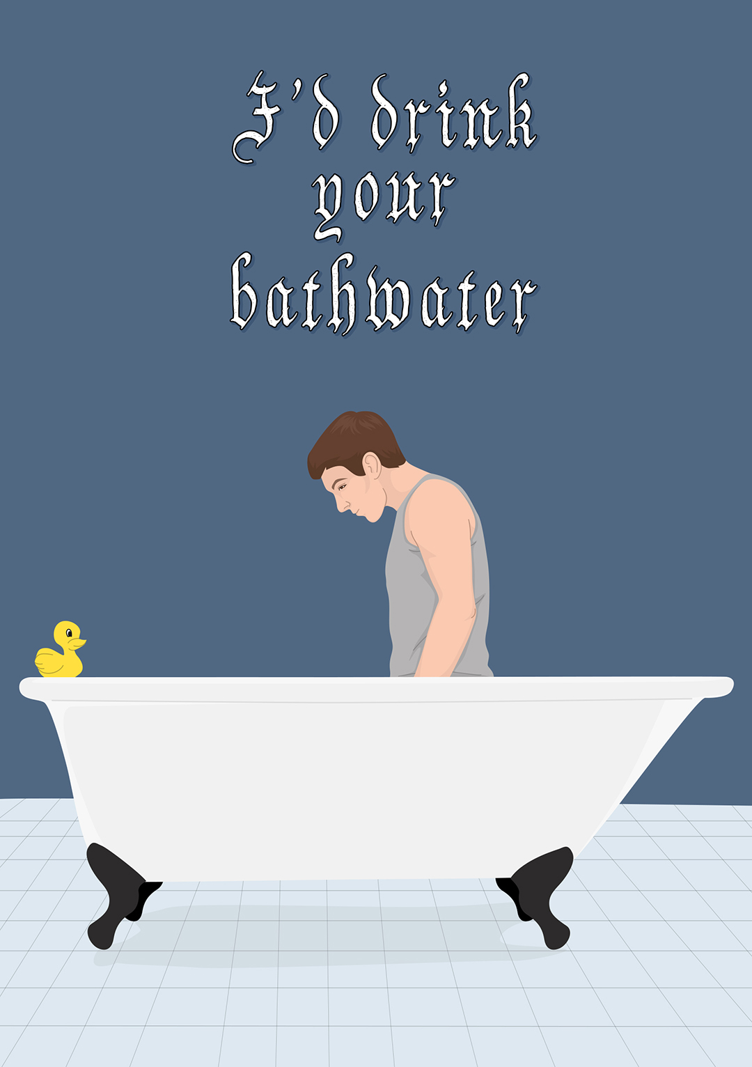 Saltburn Bathwater Valentine's Card