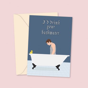 Saltburn Bathwater Valentine's Card