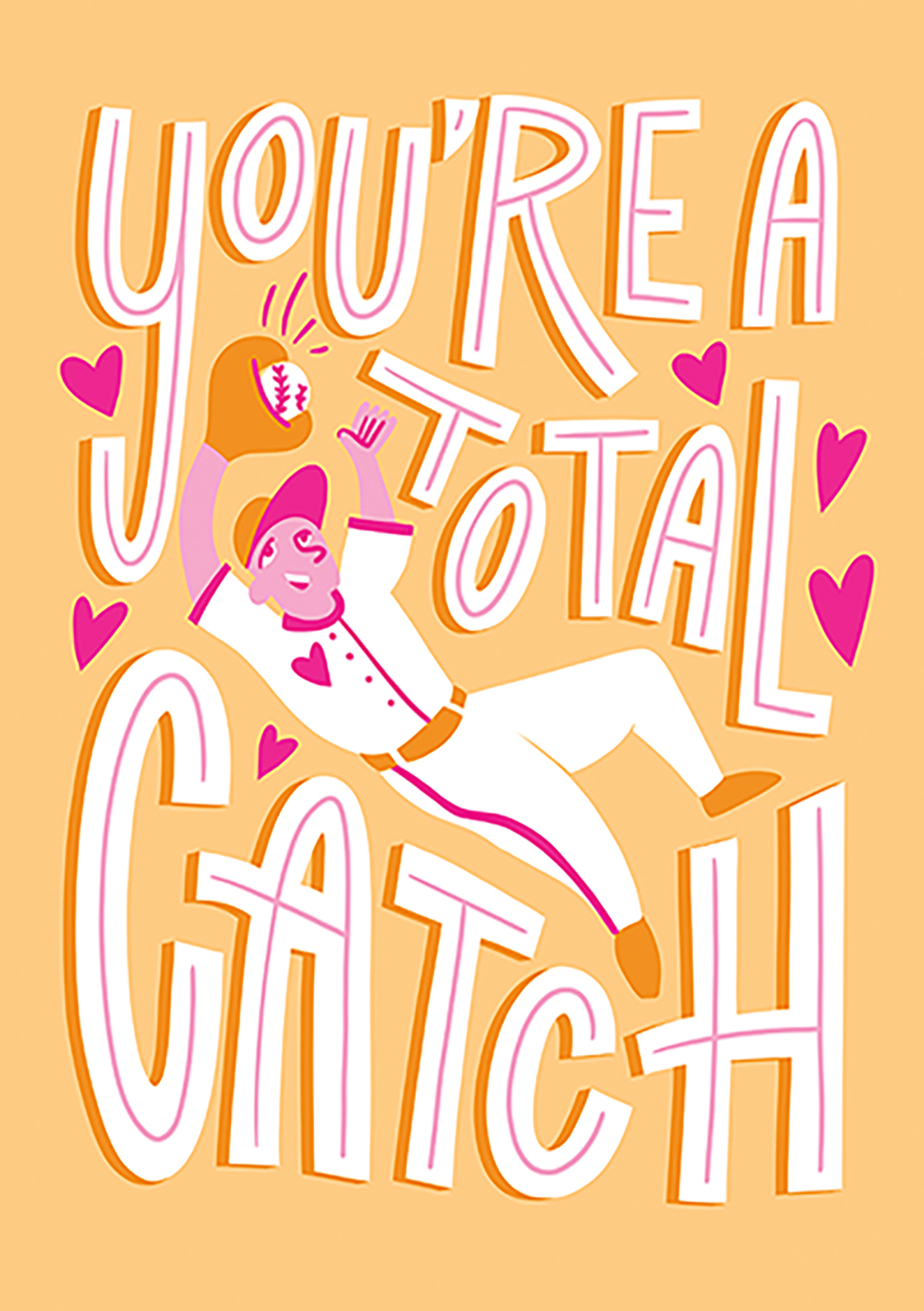 You're a Total Catch - Valentine's Day Card