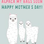 I Swear...Alpaca My Bags Soon...Happy Mother's Day!