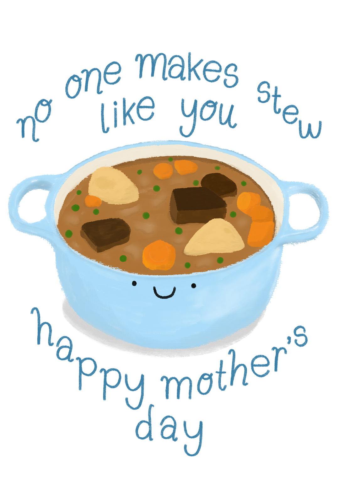 No one makes stew like you Mother's Card