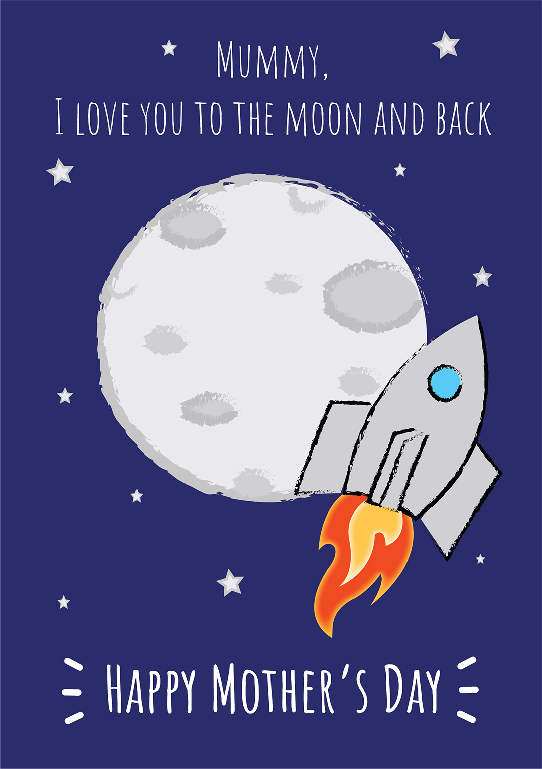 To The Moon And Back - Mother's Day Card