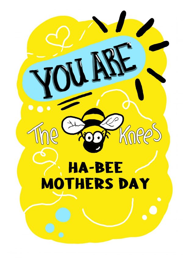 bees knees mothers day card