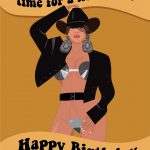 Beyoncé Hoedown Birthday Card