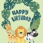Happy Birthday Cute Animals Card