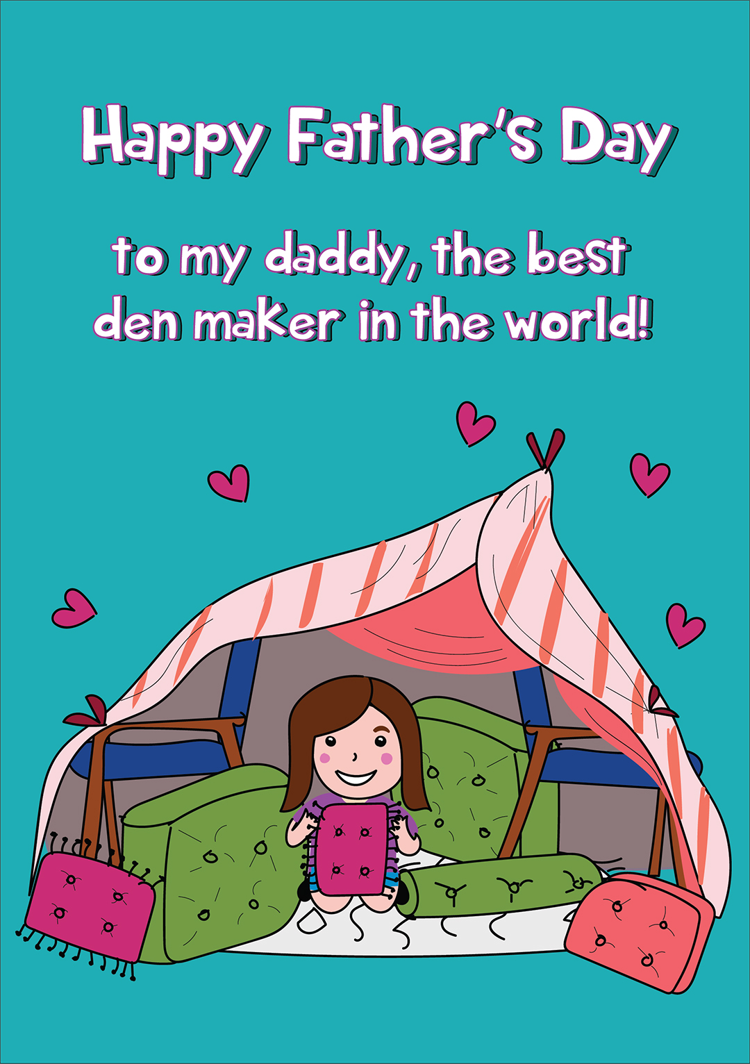 Den Maker Daddy Father's Day Card