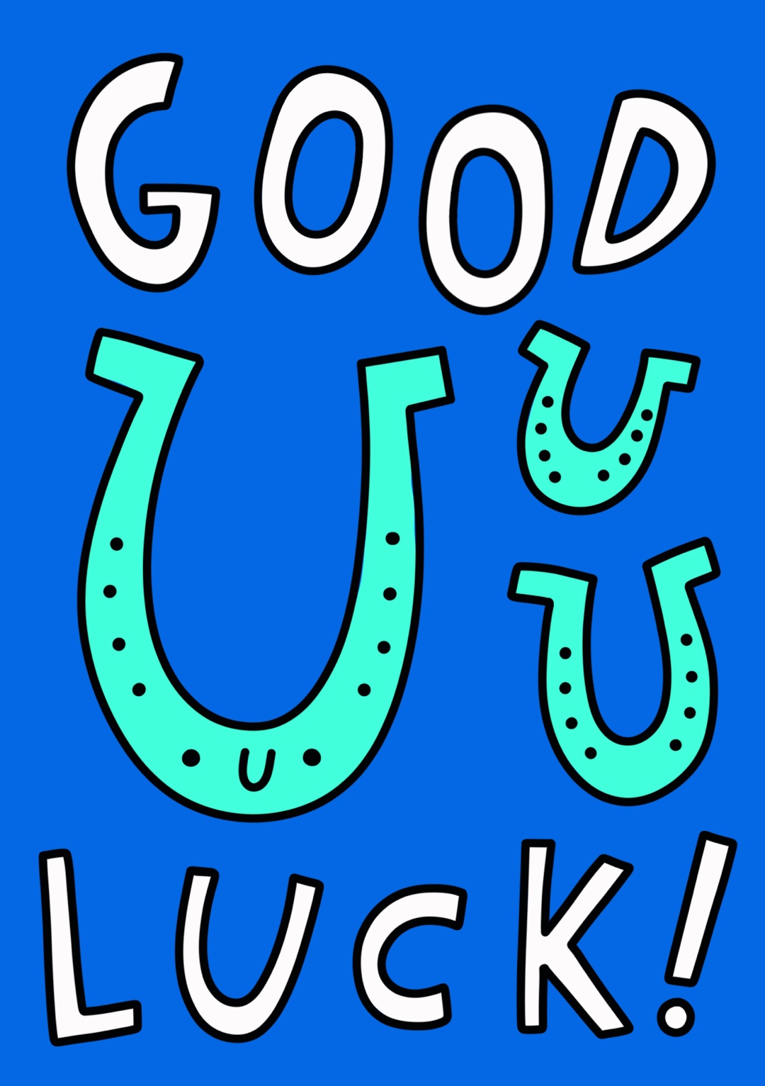 Good Luck Cute Greetings Card