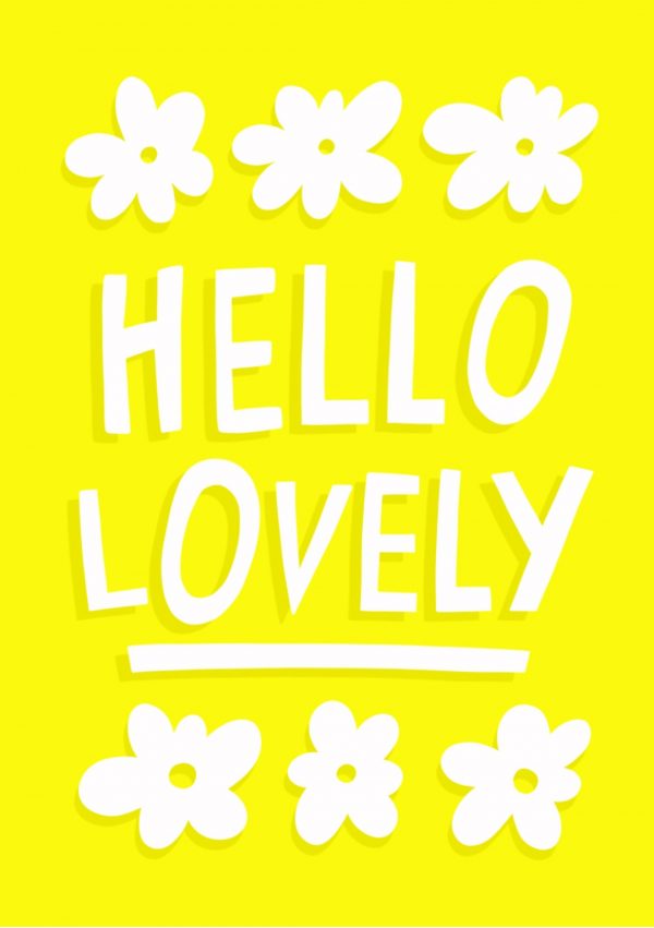 Hello Lovely Greetings Card