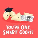 Resized Lucy Maggie Designs – Smart Cookie Greetings Card