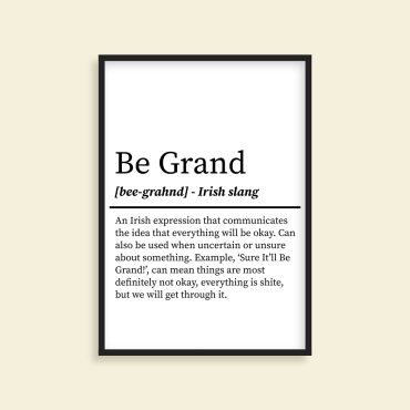 Craic - Irish Definition Print