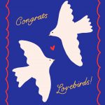 Congrats Lovebirds - Cute Greeting Card