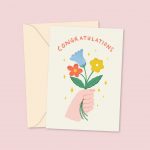 Congratulations - Bunch of Flowers Rosie Foden