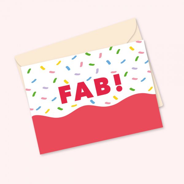 Fab! Cute Greeting Card