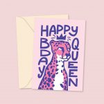 Happy Bday Queen - Cute Birthday Card