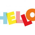 Hello - Cute Coloured Greeting Card