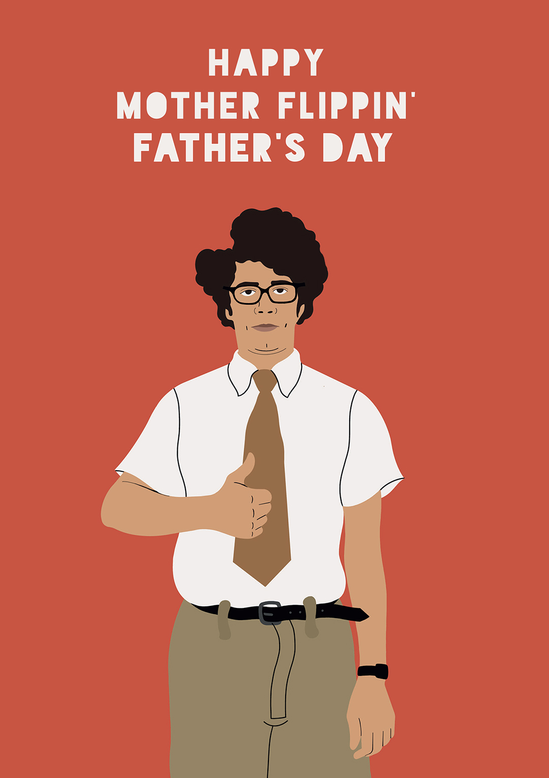 Happy Mother Flippin' Father's Day - Greeting Card