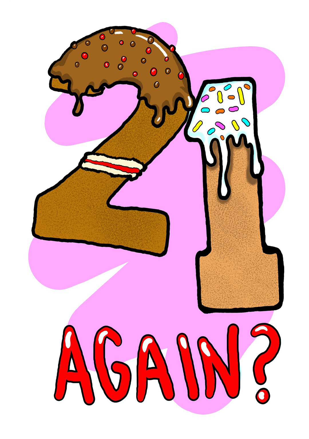 21, Again? - Funny Birthday Card