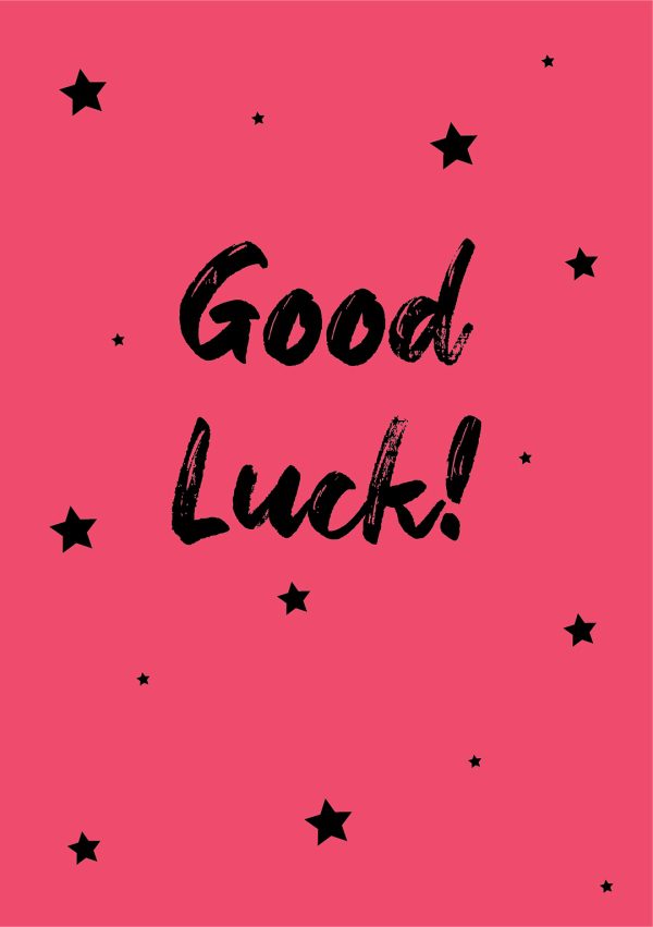 Good Luck! Cute Stars Card