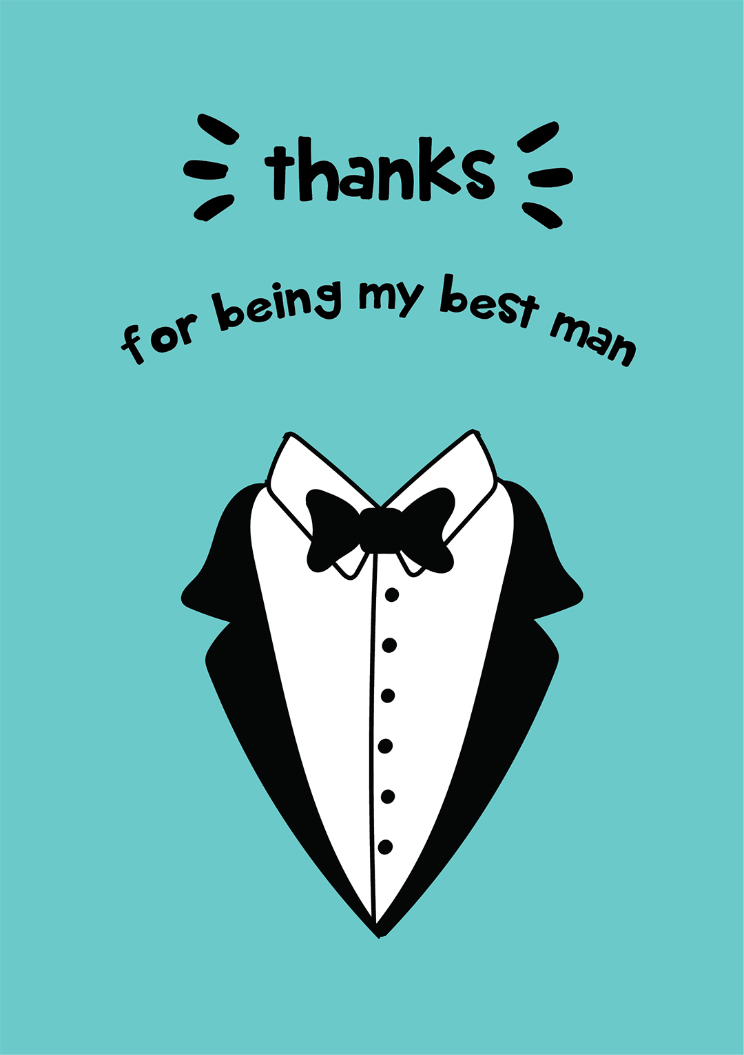 Thanks For Being My Best Man Card