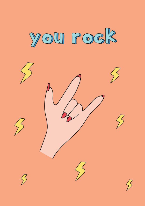 You Rock Greeting Card