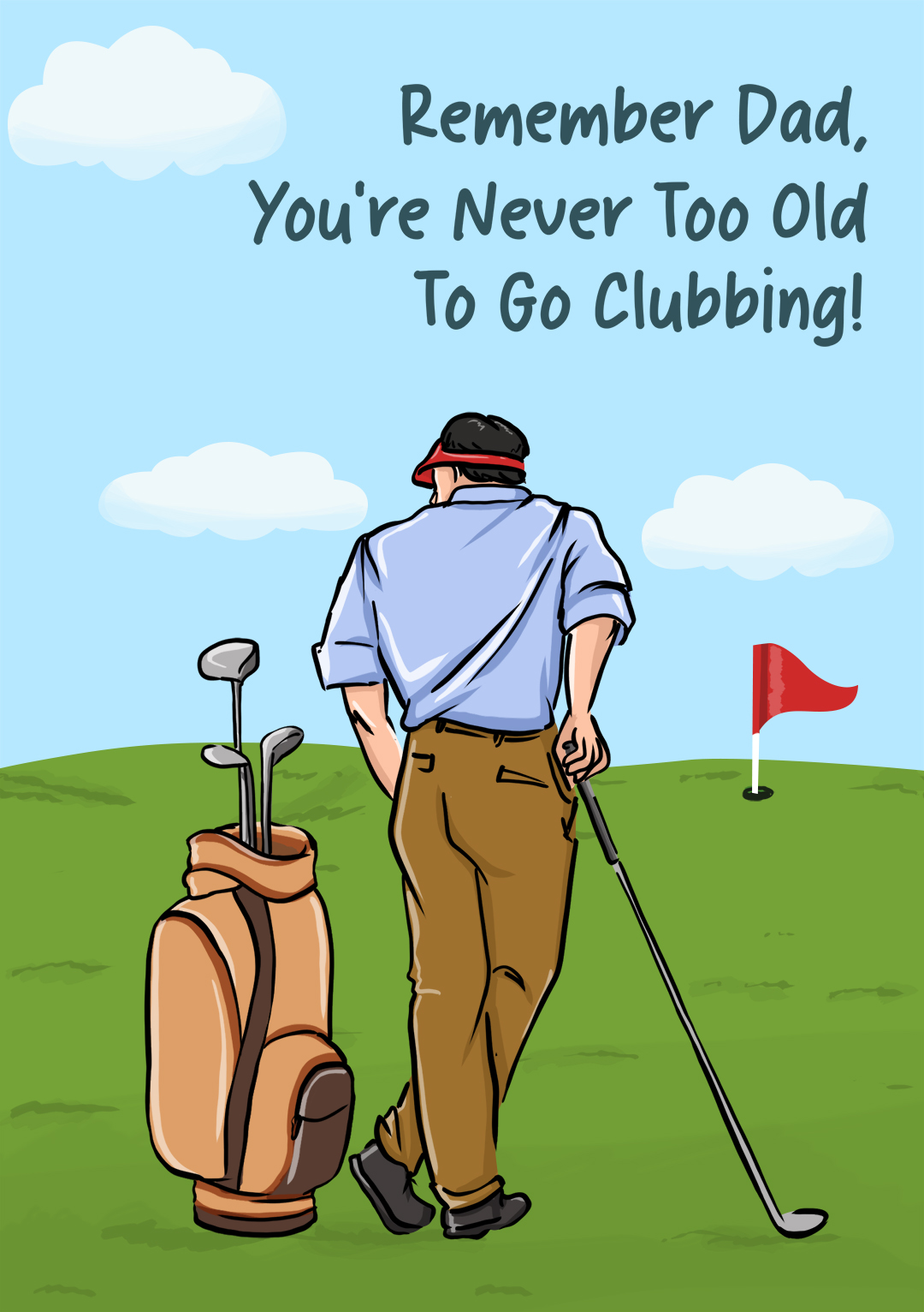 Never Too Old For Clubbing! - Father's Day Card