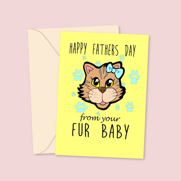 Happy Father's Day From Your Fur Baby - Cat - Karen F