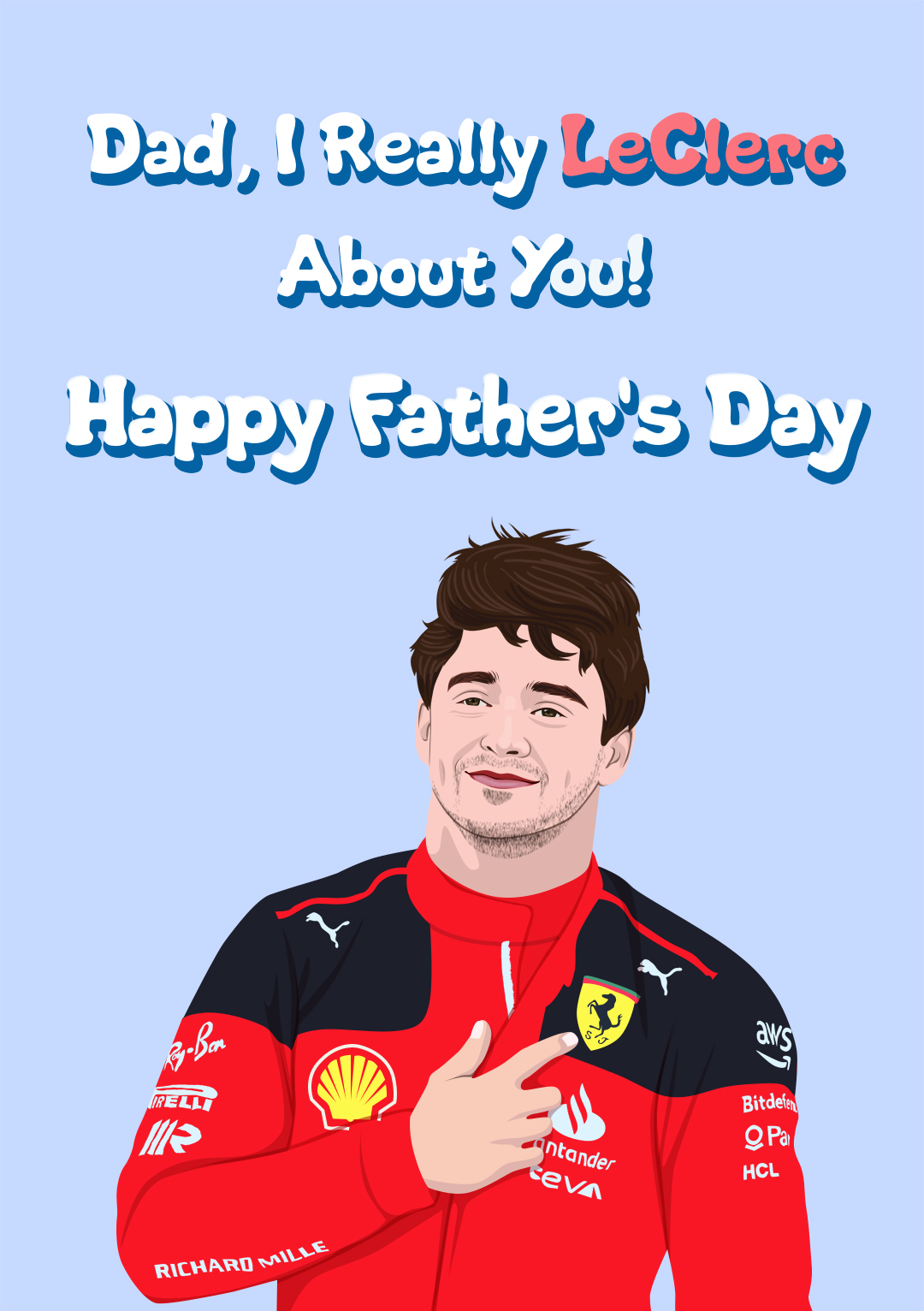 Dad, I Really LeClerc About You! - Father's Day Card
