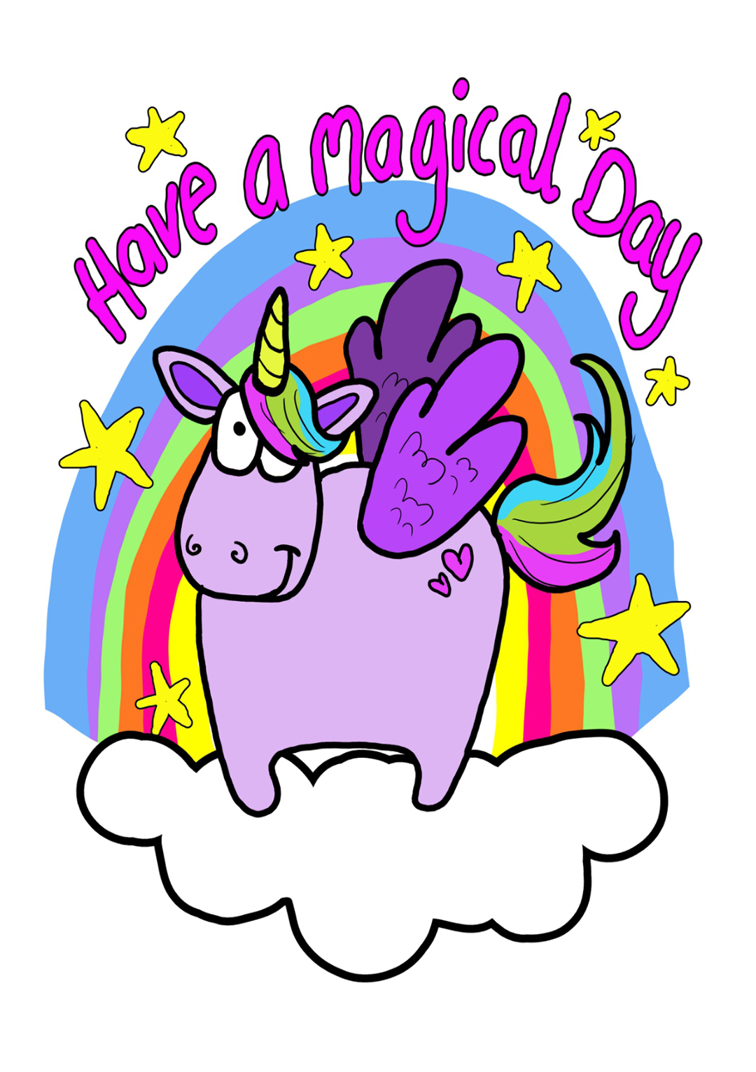 Have A Magical Day - Cute Unicorn Card