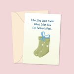 Funny Socks Father's Day Card