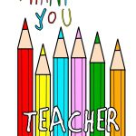 Thank You Teacher - Cute Pencil Greeting Card