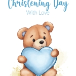 On Your Christening Day With Love - Blue