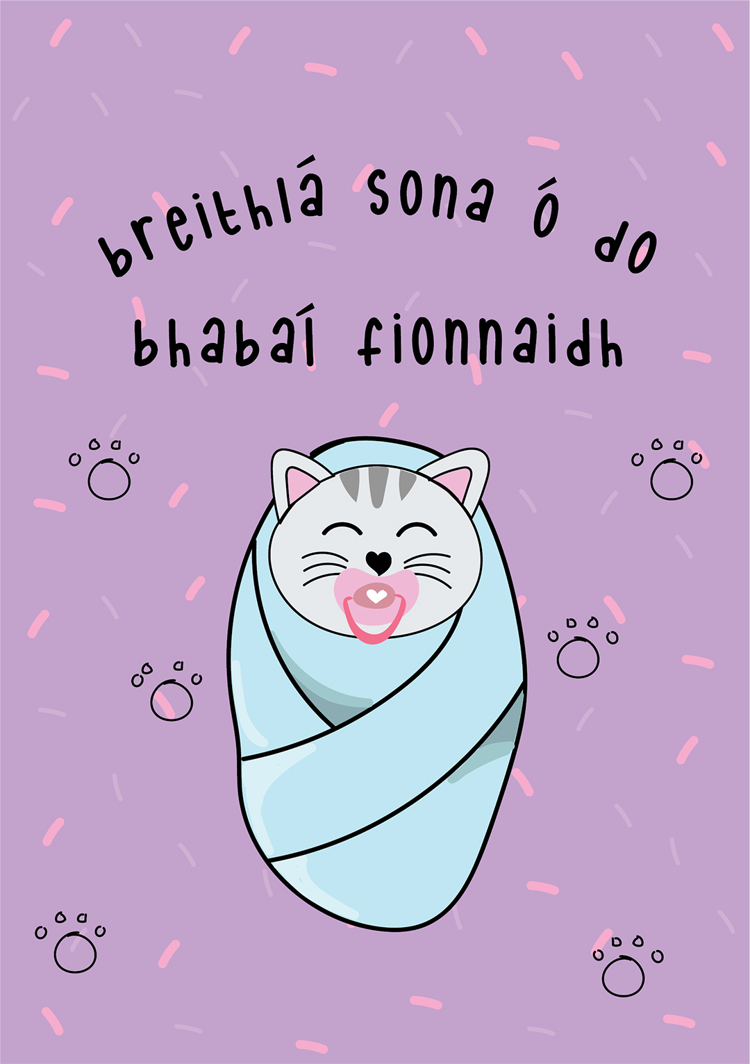 Breithlá Sona ó Do Bhabaí Fionnaidh - Cat