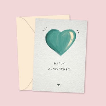 Happy Anniversary Heart Card