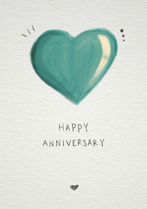 Happy Anniversary Heart Card