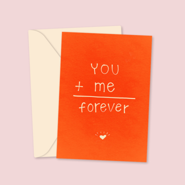 You + Me Romantic Card