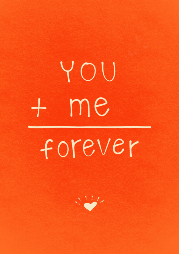 You + Me Romantic Card