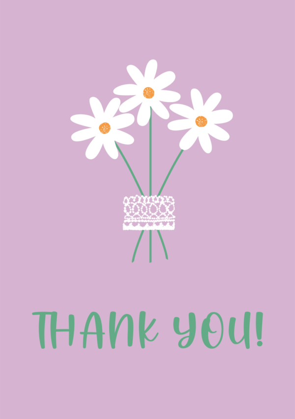 Flowers - Thank You Card