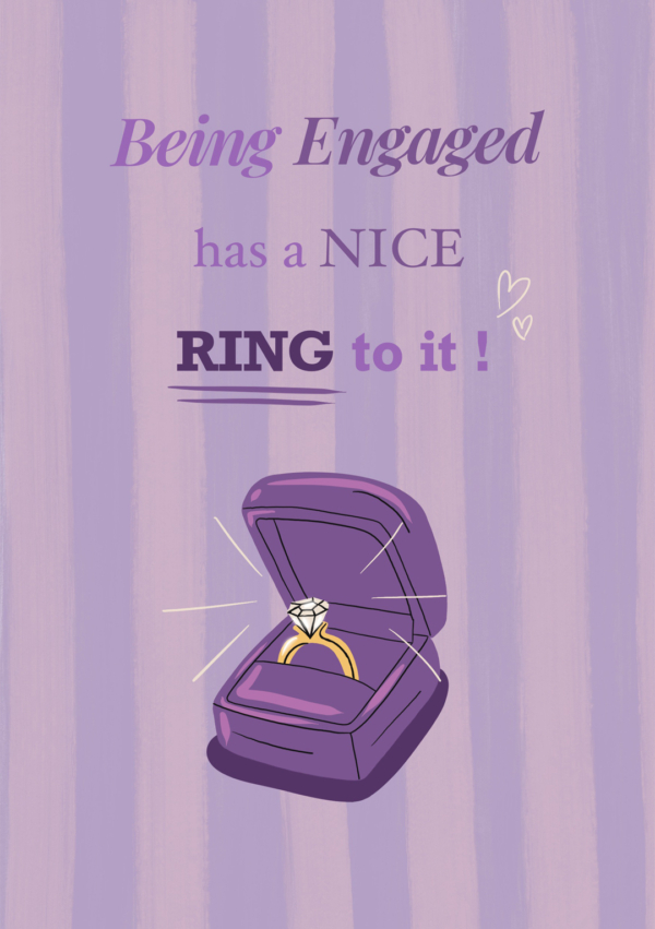 A Nice Ring To It - Engagement Card