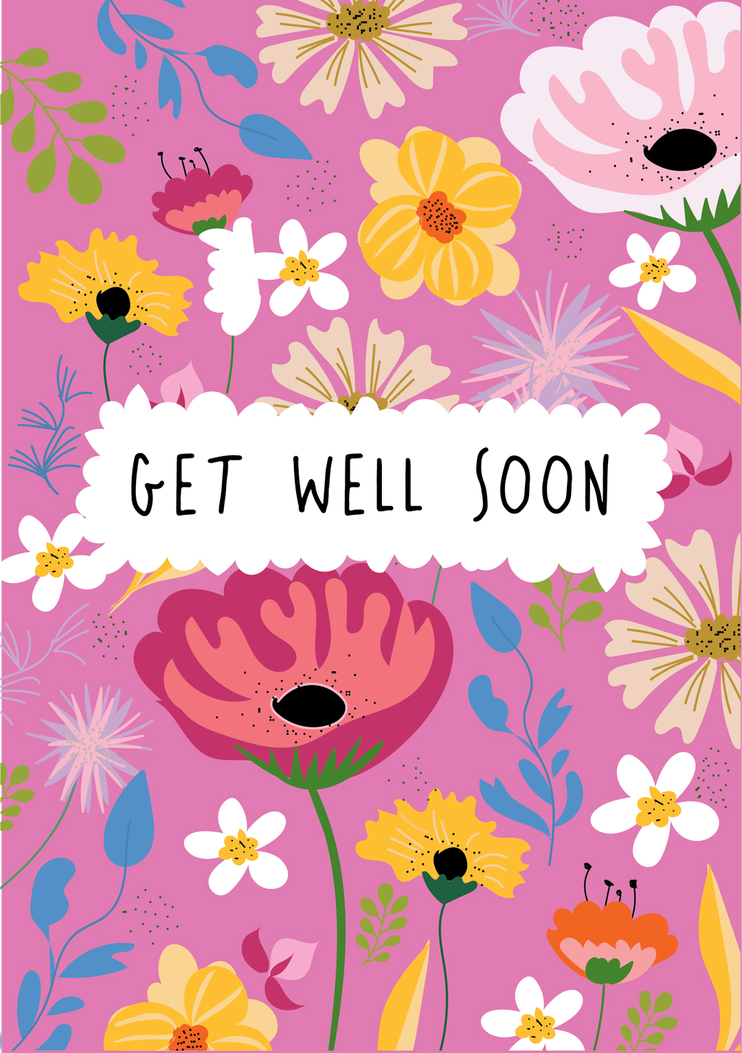 GET WELL SOON_1080x1532 Get Well Soon Greetings Card