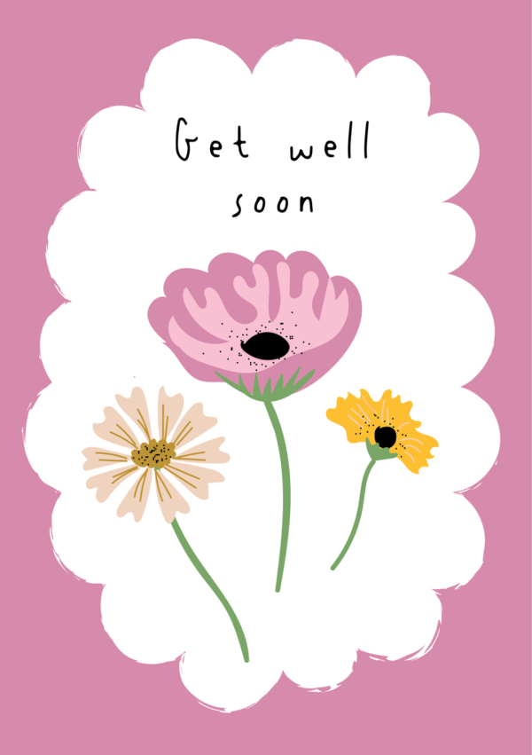 Get Well Soon Cute Greetings Card