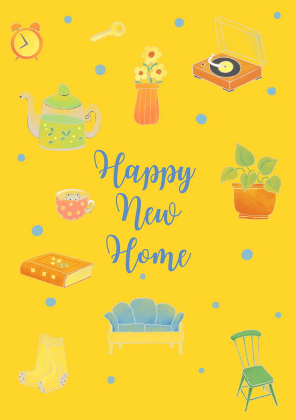 Happy New Home - New Home Card