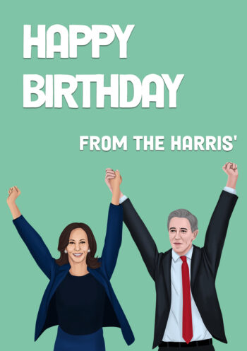 Happy Birthday From The Harris' - Birthday Card